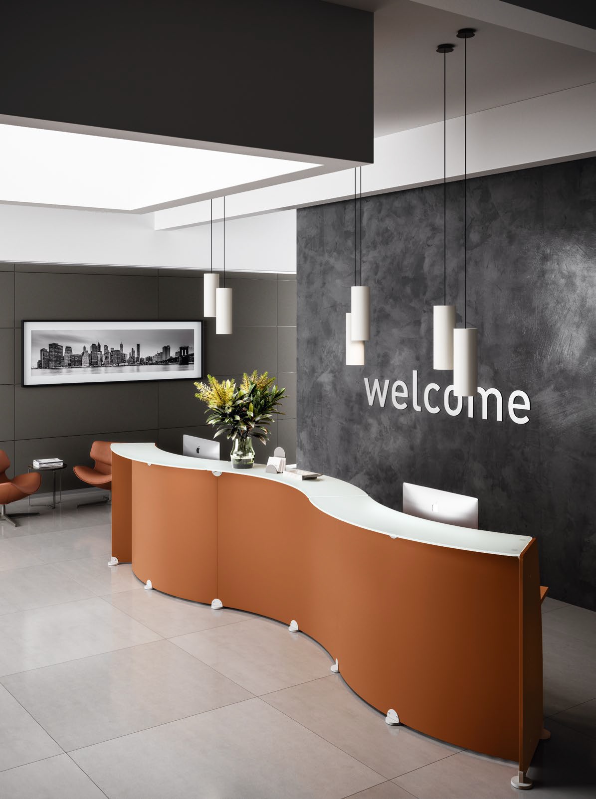 Curved Reception Desk